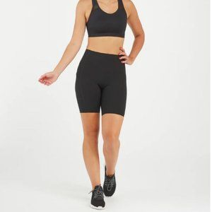 Spanx EveryWear Icon Bike Short w/Pocket 7" 50204R Black - Large Excellent Cond.
